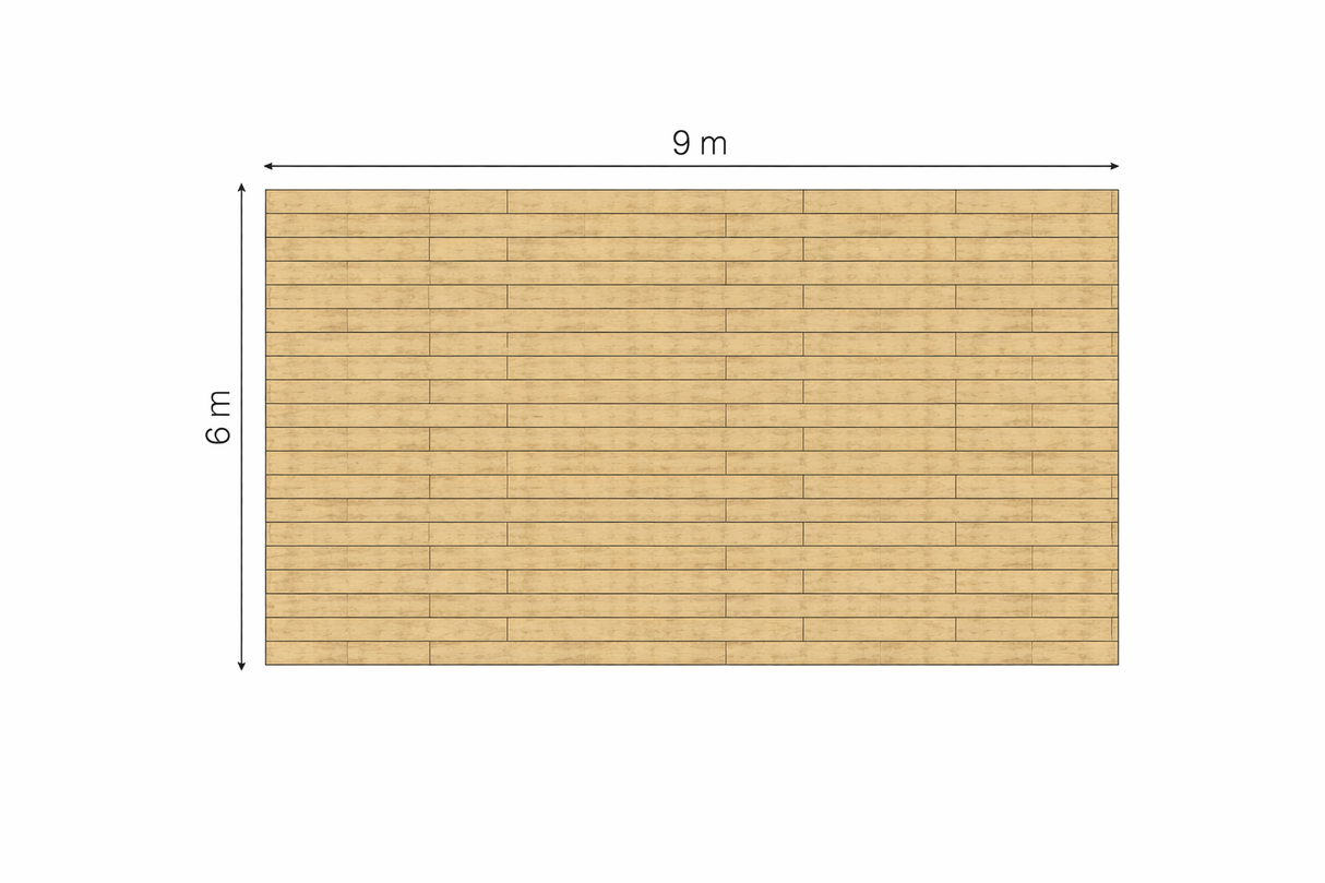 Holzboden für Stretchzelt 6,00 x 9,00 m