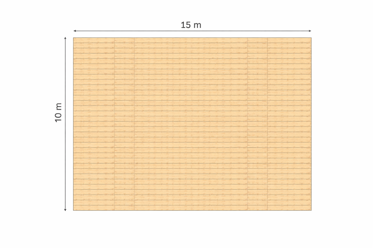 Podestboden für Stretchzelt 10,00 x 15,00 m
