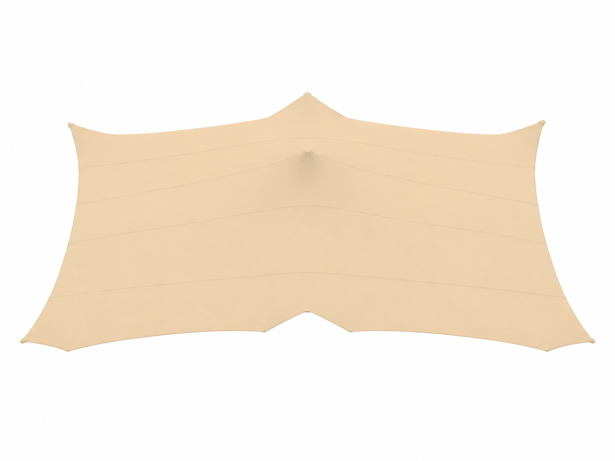 stretchtent doek gebruikt 10x7.50