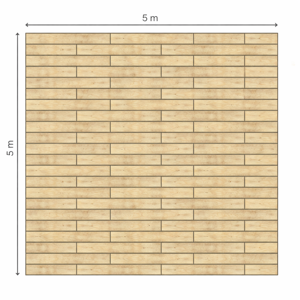Dielenboden für Stretchzelt 5.00 x 5.00 m