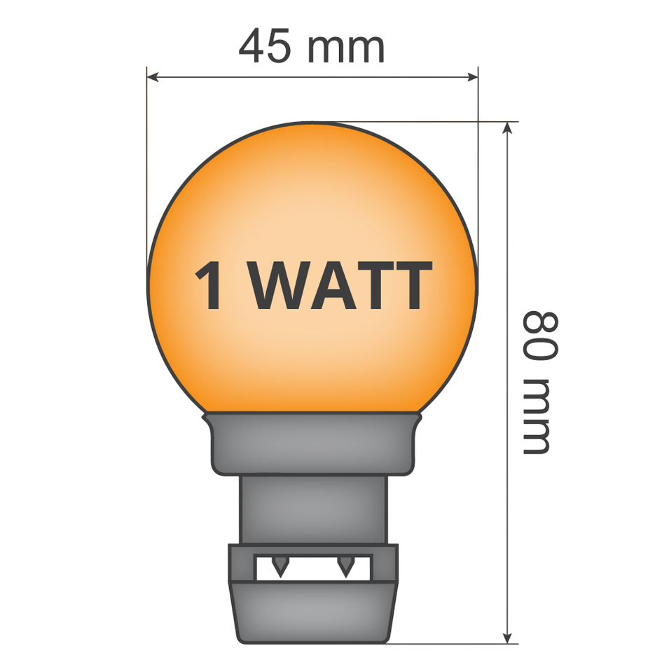Priklamp Oranje Stretchtent Verlichting