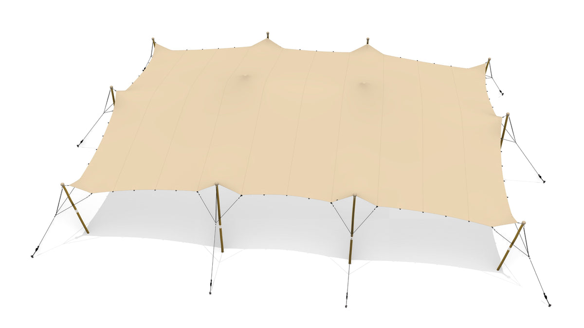 Gebrauchtes Stretchzelt Komplettset 10,50 x 15,00 Meter