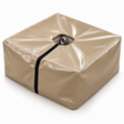 Beige PVC-Hülle über Betonballastblock mit Öffnung für die Hebeöse