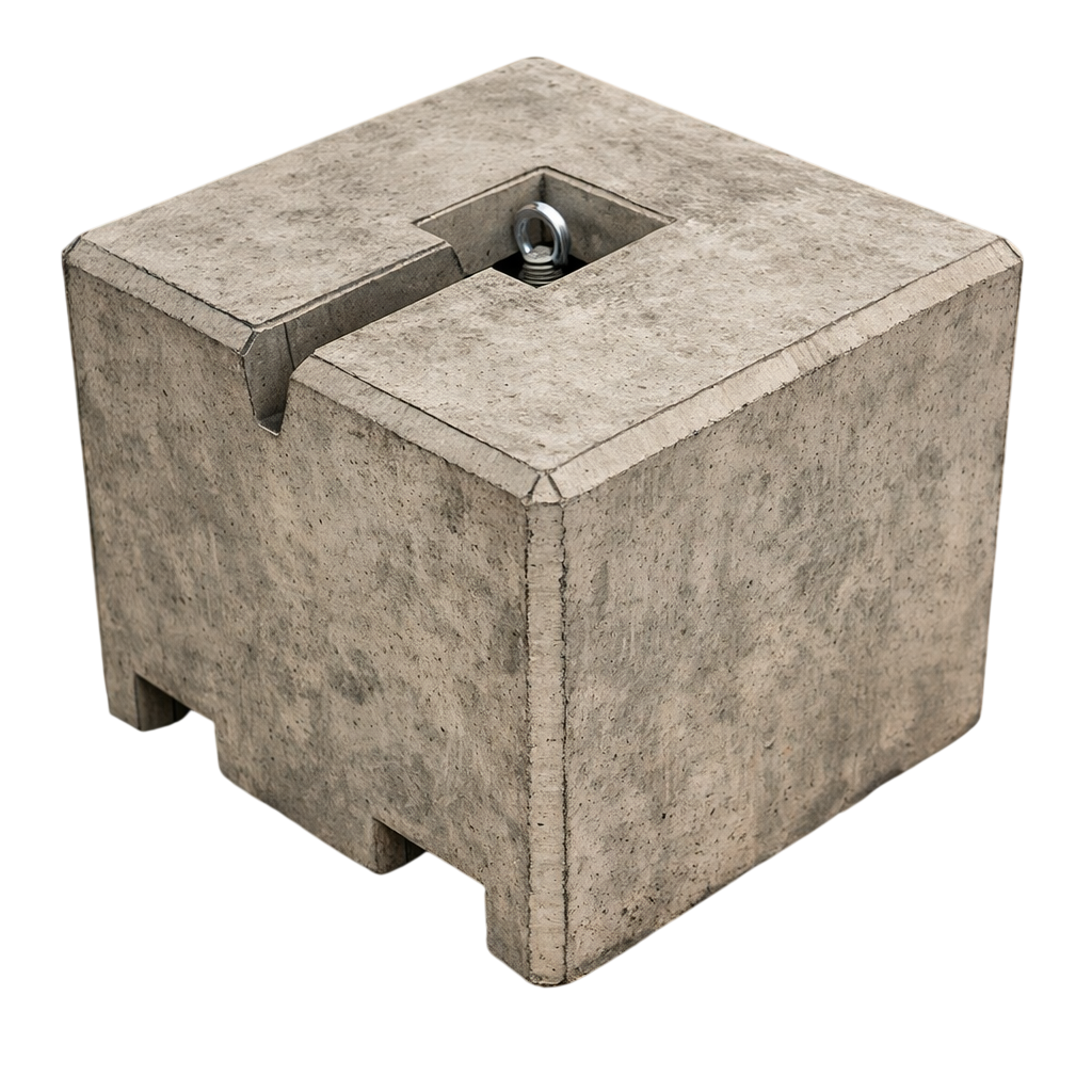 Betonballastblock 1050 kg – 80 × 80 × 80 cm