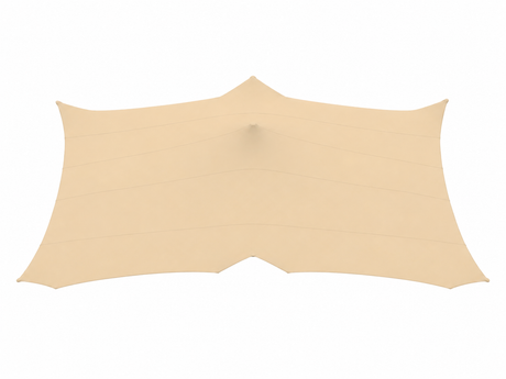 Gebrauchte Stretchzelt-Plane beige 10 x 12 Meter