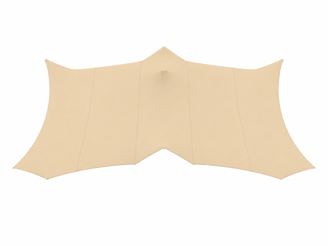 Stretchtent doek 5 x 7.50 m gebruikt