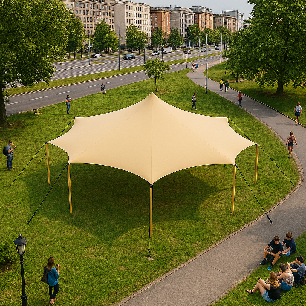 Stretchtent  flextent bloom