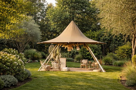 Tipi natural tent