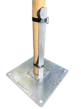 middenpaal houder stretchtent bevestiging