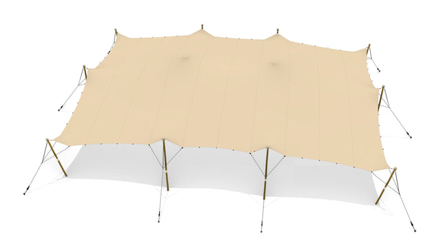 Gebrauchtes Stretchzelt Komplettset 10,50 x 15,00 Meter