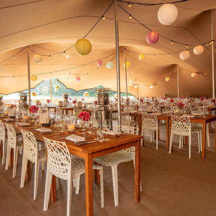 stretchtent eten sfeer feest